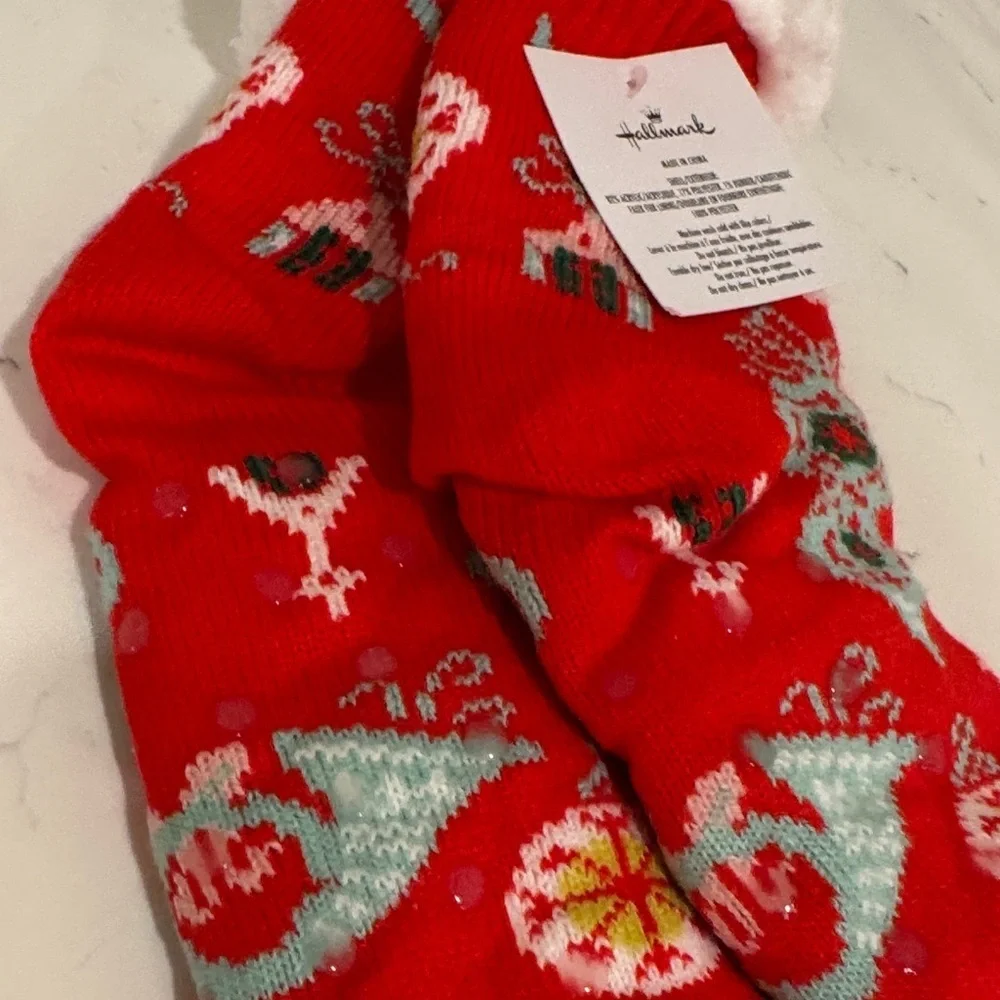 Hallmark Red and Green Holiday Socks
